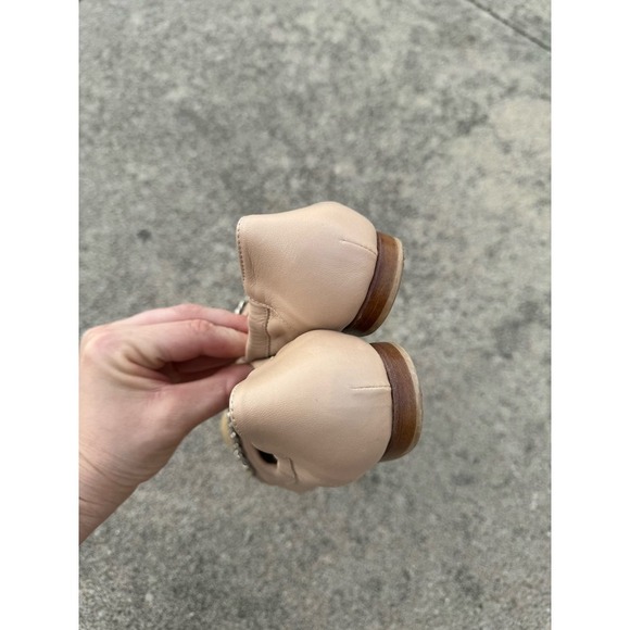 AGL leather cap toe chain detail ballet flats - Picture 6 of 9